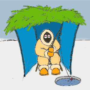 Eskimo in a sukkah
